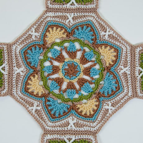 Persian Tiles Throw (Mary Maxim Mellowspun DK)